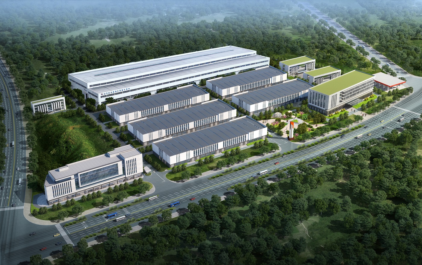 中国玩球官方网大学城厂区鸟瞰图
