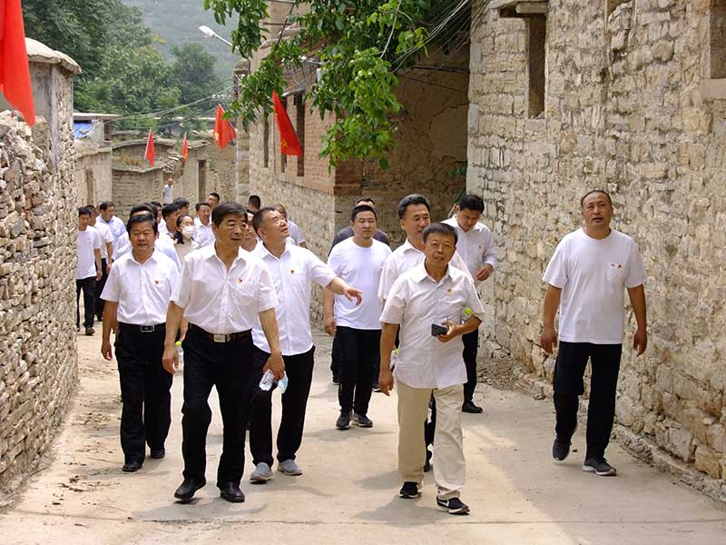 让党旗高高飘扬---中国玩球官方网集团党员参观大峰山红色教育基地活动